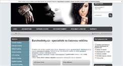 Desktop Screenshot of eurohodinky.cz